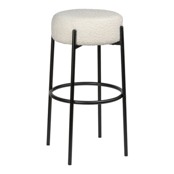 Paola Modern Metal/Bouclé Cushioned Counter & Bar Stool - JONATHAN Y